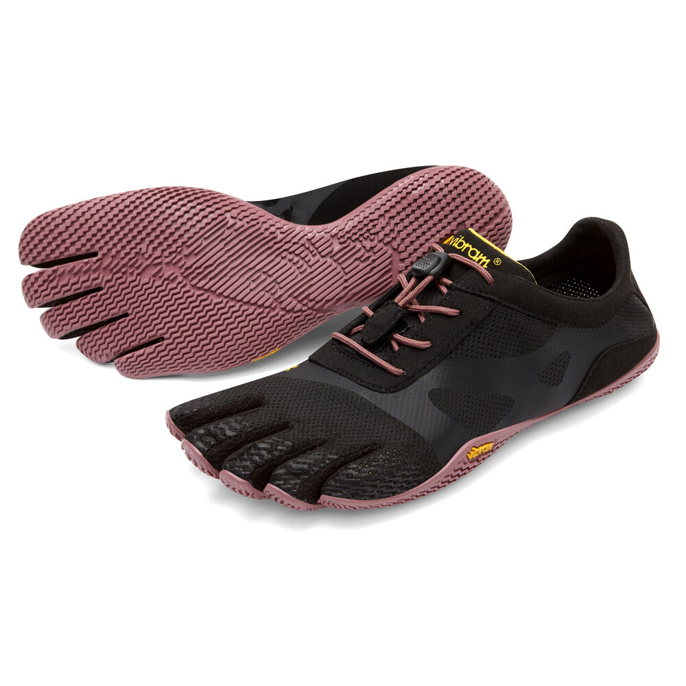 Vibram Fivefingers KSO EVO Womens Training Shoes Black/Rose Australia (FRW908532)